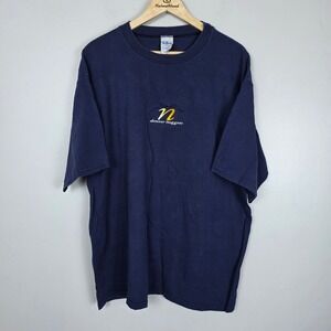 Vintage Denver Nuggets USA Made 90s Russel Co The Game NBA Logo T Shirt Mens XL